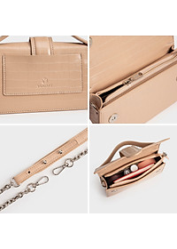 Túi Yuumy ( Thời trang nữ nắp gập sành điệu size 22 - Túi đeo chéo da Verein YN208 )