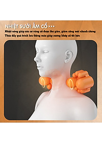 Nệm (đệm) massage ô tô cao cấp Nikio NK-150 - Con lăn 3D xoa bóp cổ vai gáy, kết hợp nhiệt nóng sưởi ấm lưng, cổ và rung toàn thân tạo cảm giác thư giản, túi khí nâng đỡ cột sống lưng