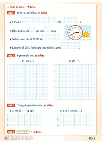 Đề Kiểm Tra Toán Lớp 3 - Kết Nối Tri Thức - Học kì 2