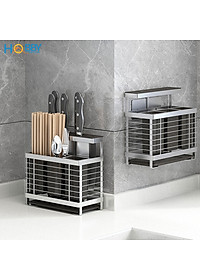 Kệ đựng đũa muỗng dao kéo inox 304 dán tường Hobby home decor KDMT3