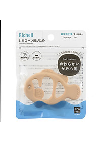 Gặm nướu sinh vật biển Richell Nhật silicone nguyên khối gặm nướu đồ chơi cho bé Baby