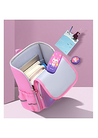 Balo chống gù dáng hộp 3D cho bé trai ,balo học sinh tiểu học PHI HANH GIA siêu dễ thương HS1029