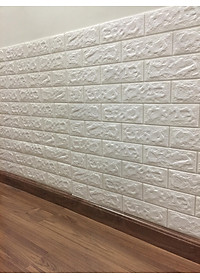 XỐP DÁN TƯỜNG GIẢ GẠCH 3D KHỔ LỚN 70X77CM DÀY 6LY TIÊU CHUẨN