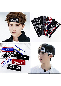 Băng đô nam nữ bản to thời trang Kpop, TBS thấm hút mồ hôi, băng đô thể thao mẫu mới TB09