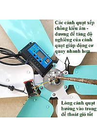 Bộ điện gió tự chế 12v-24v/300w sải cánh 1.3m