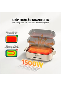 Nồi lẩu nướng đa năng Elmich MCE-3909OL (1250-1500W) - Hàng chính hãng
