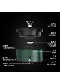 Gạt Tàn Thuốc Thông Minh Đa Năng Có Thể Sạc Lại Xiaomi Mijia Hàng nhập khẩu