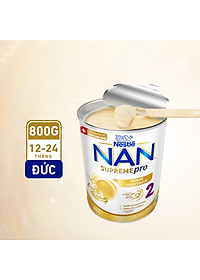 Nơi bán Sữa bột Nestlé NAN SUPREMEPRO 2 800g nhập khẩu Đức với 5HMO & đạm Gentle Optipro ( Dành cho trẻ từ 12 - 24 tháng tuổi)