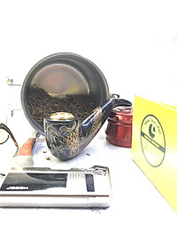 Tẩu Thuốc Limoki Chạm Rồng Á Đông Đen Cao Cấp – Mã TTLCC-06