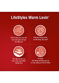 Gel Bôi Trơn LifeStyles Warm Lovin' Massage Lotion Bôi Trơn Quan Hệ Tăng Cảm Giác Ấm Nóng 50ml