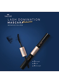 Mascara 2in1 làm dài và cong mi Vacosi Natural Lash Domination Pro 10g (Intensive Length & Lift)