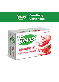 Thùng 48 Hộp Yomost Thạch Trái Cây Hương Dâu (48x180ml)