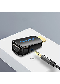 Đầu chuyển đổi HDMI to VGA có hỗ trợ cổng audio 3.5mm VENTION AIDB0 - Hàng chính hãng