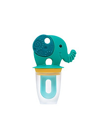 Túi nhai ăn dặm chống hóc silicon kèm gặm nướu và nắp làm kem cho bé Marcus & Marcus, từ 6 tháng - Ollie