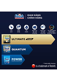 Combo 3 túi viên rửa chén bát Finish Powerball Quantum 21 viên/túi