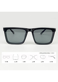 Kính Râm, Kính Mát Nam Nữ, Mắt Phẳng Vuông Trơn, Đen, Nâu Phong Cách Hàn Quốc - BLUE LIGHT