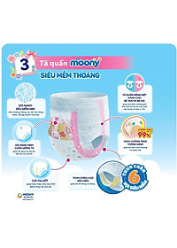 Tã Quần Cao Cấp Moony Nhật Bản Bé Gái XXL26 [ Mẫu Như Hình ]