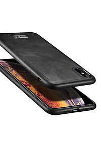 Ốp Lưng Da SULADA Viền silicon cho iPhone X/XS - Hàng Chính Hãng