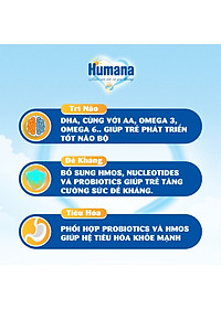 (Combo 4 hộp) (04/07/2024) Sữa Bột Humana Gold Plus 2 800g - Sữa Công Thức Dành Cho Trẻ Từ 6 Đến 24 Tháng Tuổi Nhập Khẩu Từ Đức - Hàng Chính Hãng