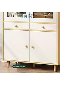 Tủ Gỗ Kết Hợp Cửa Kính Thương Hiệu SIB Decor Đa Năng, Hiện Đại KG45