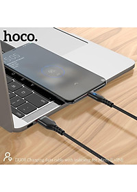 Cáp Sạc Micro-USB Có Đèn Cho Android, Samsung,... Hoco DU08 1M/2M, Cáp Dây Dù Siêu Bền, Sạc Nhanh 2.4 - Hàng Chính Hãng