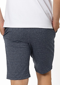 Quần Short Nỉ Lưng Thun Nam Novelty Melange NQNMHTMT3R200047Q - Xanh Đen