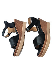 Giày Sandal Nữ Đế Xuồng BIGGBEN Da Bò Cao Cấp SDX11