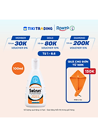 Dầu gội Selsun chống gàu, sạch gàu & hết ngứa da đầu Selsun Anti-Dandruff Shampoo 100ml