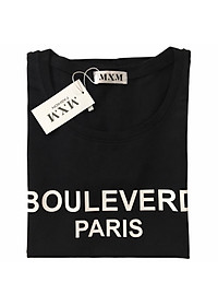Áo thun nữ MXM form ôm body in chữ Bouleverd trẻ trung mặc tôn dáng ( ANU023 )