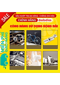 Dầu bôi trơn máy móc chống gỉ sét đa năng 60ml. Dầu tra xích, líp xe, vòng bi, động cơ, máy móc, bản lề, ổ khóa tiện lợi - Hàng chính hãng dododios