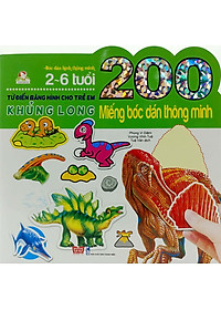 Bộ bóc dán hấp dẫn dành cho bé từ 2-6 tuổi:  Combo 9 Tập 200 Miếng Bóc Dán