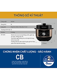 Nồi Áp Suất BlueStone PCB-5648 - 4,5 lít - 900W - Bảng điều khiển cơ - Bảo hành 2 năm - Hàng chính hãng