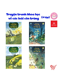 Sách - Truyện Tranh Khoa Học Về Các Loài Côn Trùng - Đom Đóm, Bọ Ngựa, Ve Sầu Và Sâu Bắp Cải - Đinh Tị Books