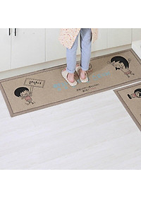 Bộ 2 thảm trải sàn nhà bếp mẫu mới cao cấp đế cao su chống trơn trượt tiện dụng - giao họa tiết và màu sắc ngẫu nhiên - Hàng Chất Lượng
