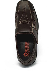 Giày rọ nam Huy Hoàng da bò màu nâu HT7787