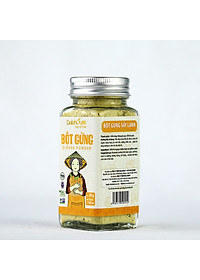 Bột gừng hữu cơ sấy lạnh Dalahouse 50gr - Nguyên màu, nguyên mùi, nguyên vị - Tiện dụng, không tốn công bóc vỏ, giã đập, say nghiền, rửa đồ nghề chế biến