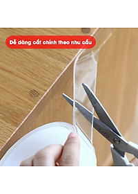 Băng keo dán nano 2 mặt siêu dính trong suốt dày 1mm dài 2m rộng 3cm và 5cm