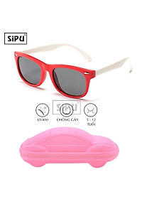 [Kèm Video] Mắt Kính Trẻ Em SiPU Chính Hãng Cao Cấp MK02 Chống UV400 + Chống gãy - Bé Trai Bé Gái (Kèm Hộp Ô Tô)