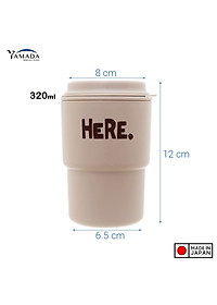 Cốc giữ nhiệt Here Inomata 320m có nắp xoay để đậy kín giữ nhiệt & đảm bảo an toàn vệ sinh - Hàng nội địa Nhật Bản |#Made in Japan|
