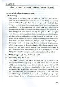 Quản Lí Và Lãnh Đạo Nhà Trường