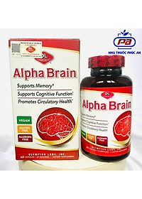 Viên uống bổ não Alpha Brain Olympian Labs Mỹ 60 viên chứa ginkgo biloba giúp tăng cường tuần hoàn não