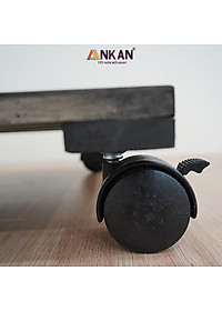 Kệ Để Chậu Cây Có Bánh Xe Cỡ Lớn 35cm Màu Xám Đen Dùng Để Để Chậu Cây - Chậu Hoa Thuận Tiện Di Chuyển