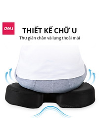 Đệm Lót Lưng Ghế Văn Phòng Deli - Thiết Kế 3D Lưới Thoáng, Ngồi Thiền Giúp Chống Đau Lưng, Đau Xương Cụt, Đau Thần Kinh Tọa Dành Cho Dân Văn Phòng, Lái Xe, Sinh Viên, Người Bị Trĩ - VS750 / VS751