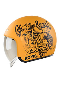 Nón bảo hiểm 3/4 (Openface) M139 Tem V7 Vàng