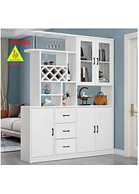 Vách ngăn kiêm tủ rượu trang trí phòng khách , nhà bếp 4VTK01 - Nội thất lắp ráp Viễn Đông