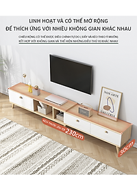 Kệ Tivi Phòng Khách Thiết Kế Hiện Đại Sang Trọng Thay Đổi Được Kích Thước Thương Hiệu IGA - GP218