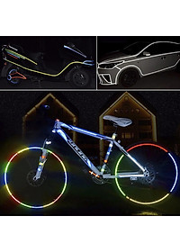 Cuộn Đề Can (Decal) Phản Quang Dán Trang Trí Viền Thân Xe Đạp, Xe Máy, Ô tô An Toàn Ban Đêm Nổi Bật (8 mét) Mai Lee
