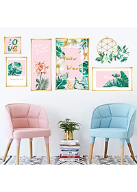 Sticker Decal dán tường Decal dán kính 3D Mẫu Hello Dear Zooyoo QR9078