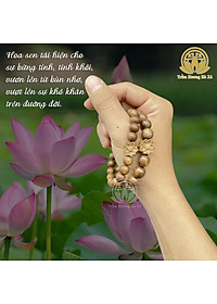 Vòng tay trầm hương mix hoa sen tốc đeo tay nam nữ phong thủy may mắn bình an tài lộc Trầm Hương Hà Xá