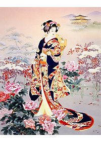 Bộ tranh xếp hình cao cấp 500 mảnh ghép – Geisha